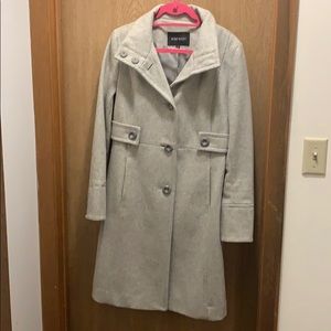 Nine West Heather Grey Wool Coat